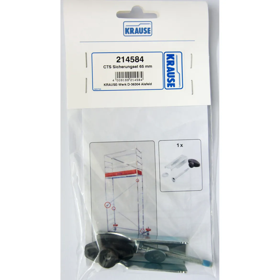 ClimTec Sicherungsset GelaenderstrebeDiagonale M5 x 65 mm