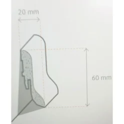 Clip-Laminatleiste SL 60 Buche hell 250 cm lang