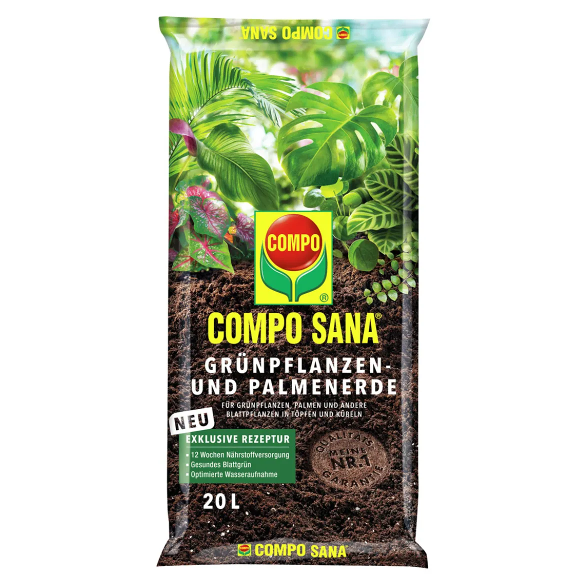Compo Grünpflanzen- und Palmenerde 20 L