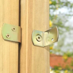 Connex Flechtzaunbeschlag 4 x 3 x 3 x 4,2 cm verzinkt 50 Stück