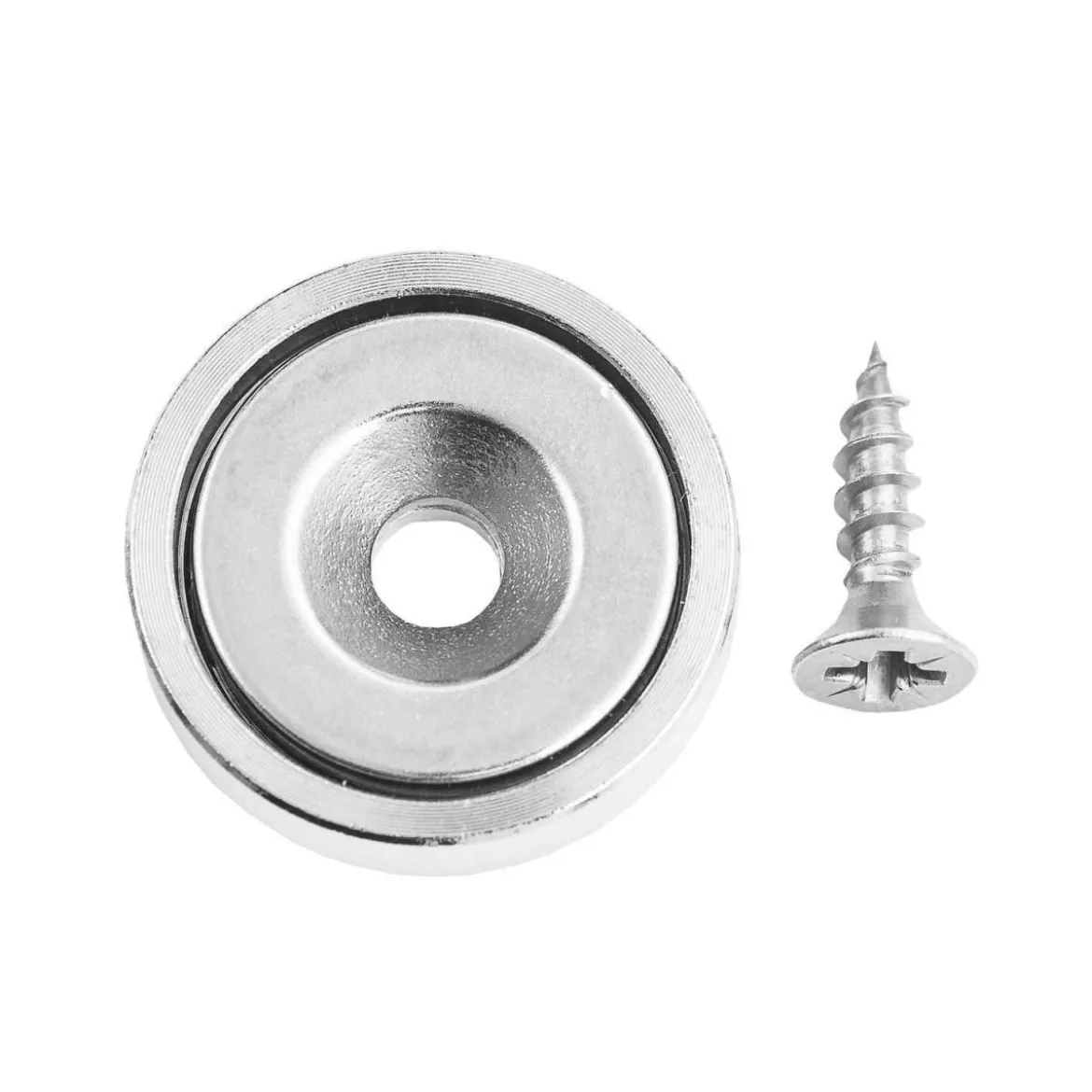 Connex Magnet Neodym rund 25 x 7 x 5,5 mm vn 16 kg mit Senkkopflochung