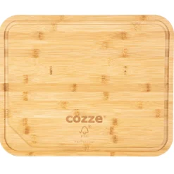 Cozze 4-eckig Pizzaschneidebrett, Bambus430x350x20mm