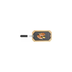 Cozze gusseiserne Pfanne, 16,5x33 cm,wendbare mit glattern/gerriltern Boden,