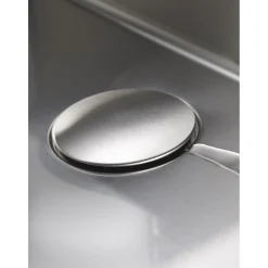 Design Abdeckung fuer runde Siebkorbventile 92mm,Edelstahl glaezend