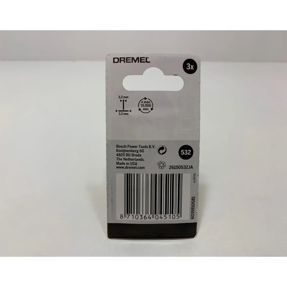 DremelEdelstahlbürste Durchmesser 3,2 mm 3 Stück