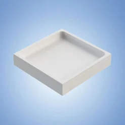Duschwanne quadratisch 90x90/3 weissKomplettset mit Traeger u. Ablaufgarnit.