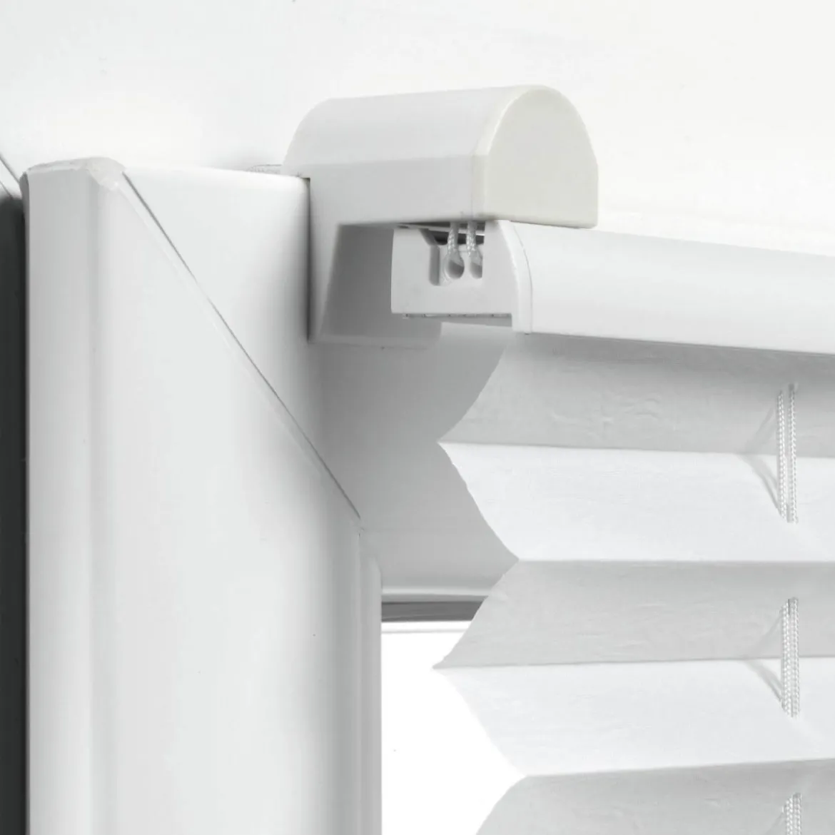 Easy-Fix Plissee 65x130 weiss2 Bedienschienen