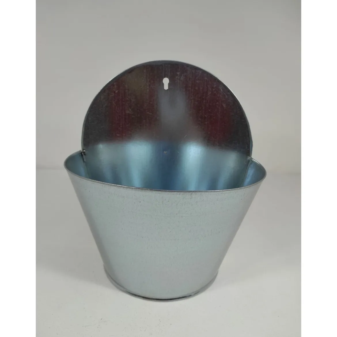 Eimer-Wandampel halbrund 26 cm verzinkt