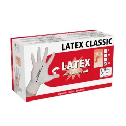 Einmalhandschuh Latex Classic Größe M weiß 100 Stück