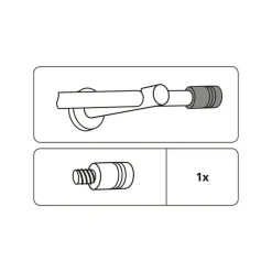 Endknopf Zylinder New York 12mm edelst.