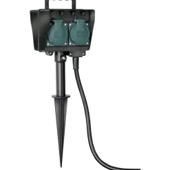 Erdspies-Steckdose 4-fach 1,5m Kabel