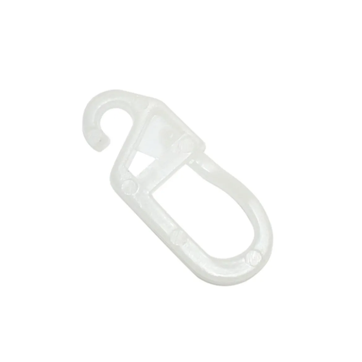 Faltenlegehaken 12 mm roh-weiss