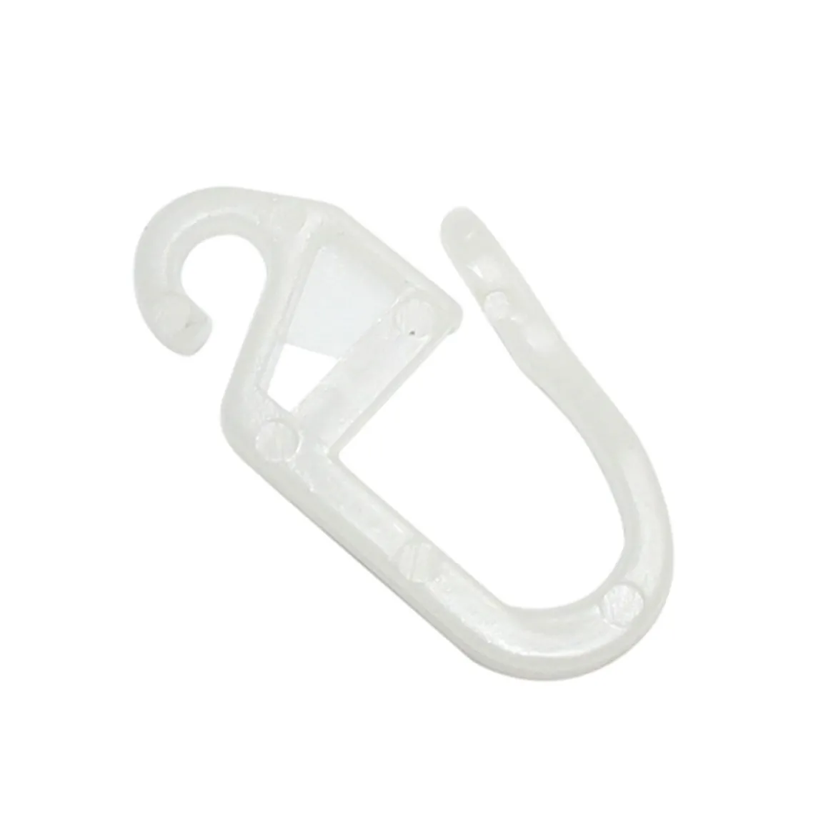 Faltenlegehaken 12 mm roh-weiss
