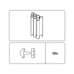 Faltenstecker glasklar