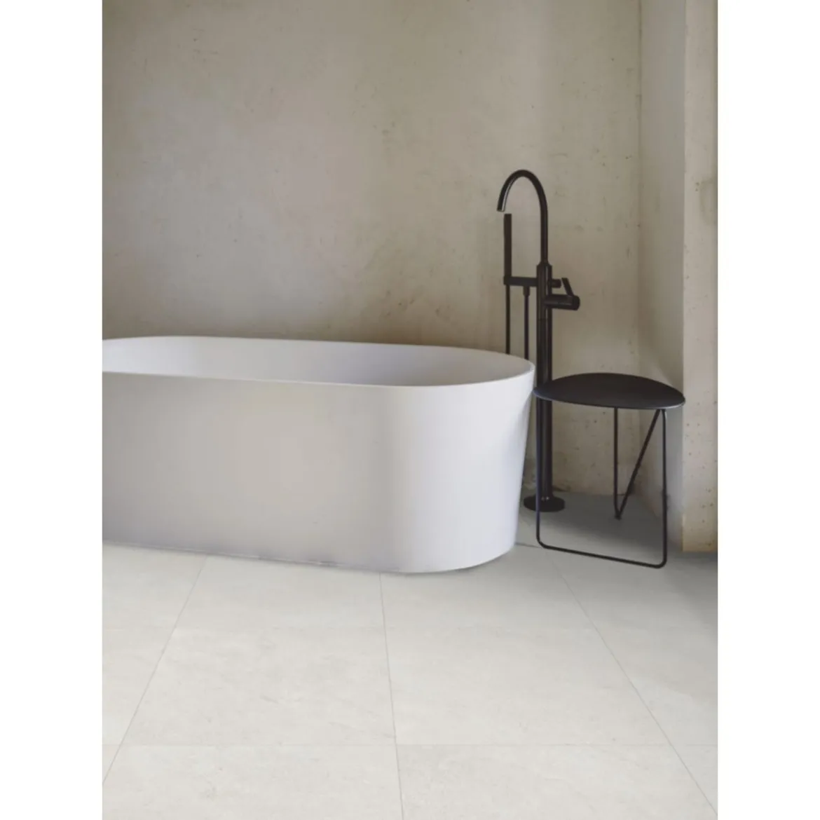 Feinsteinzeug Silk stone ivory 60 x 60 x 0,85 cm