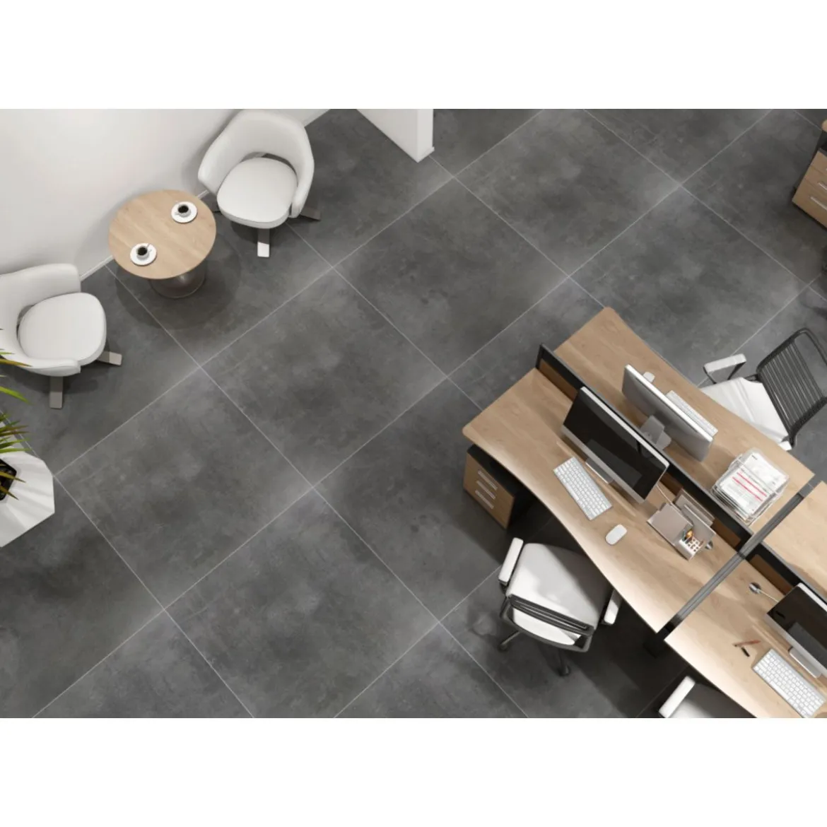 Feinsteinzeug Urbon Pro grey ca. 80 x 80 cm