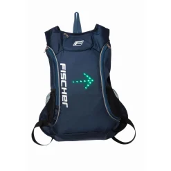Fischer Bikes Rucksack mit Blinkfunktion blau