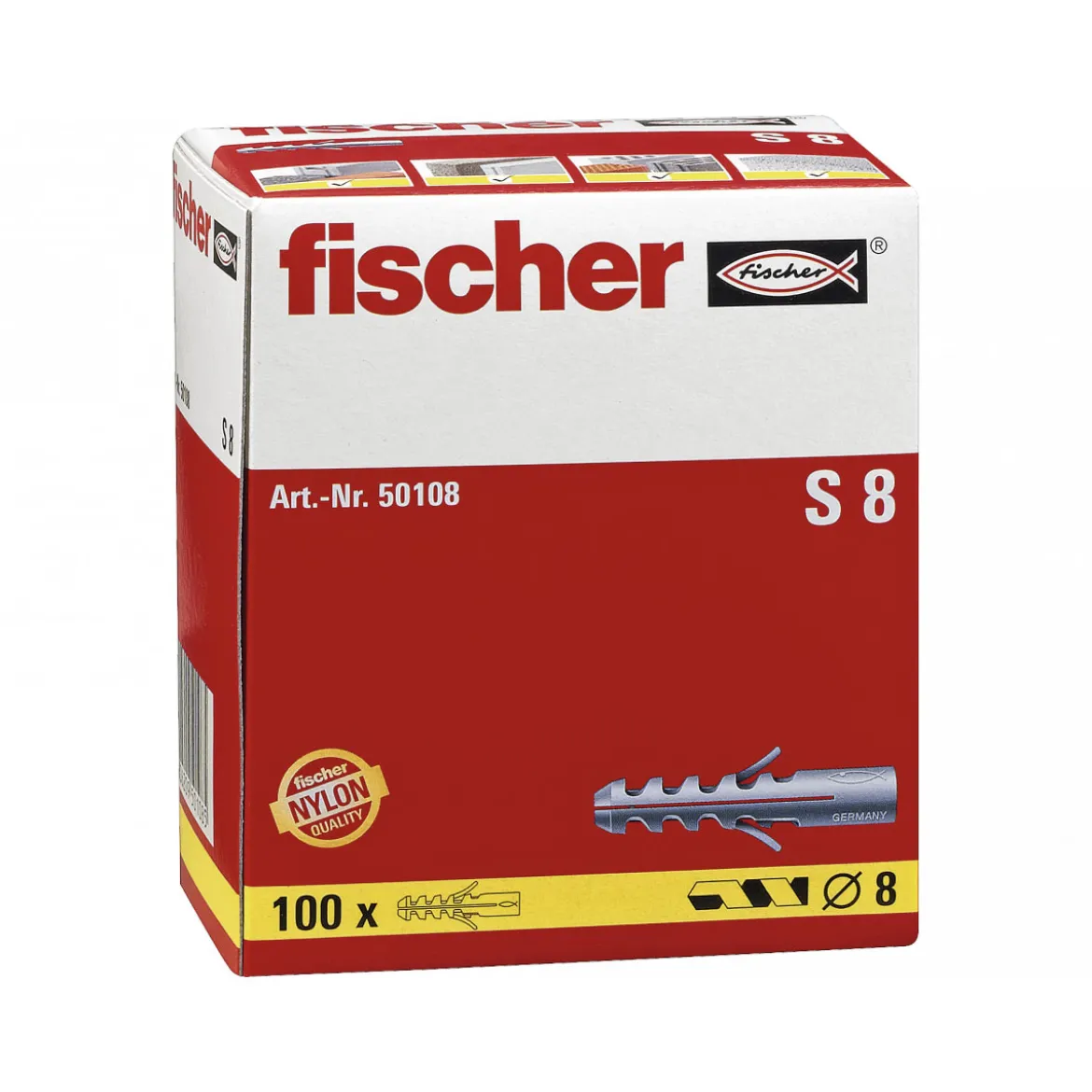 FischerDübel S 8 100 Stück
