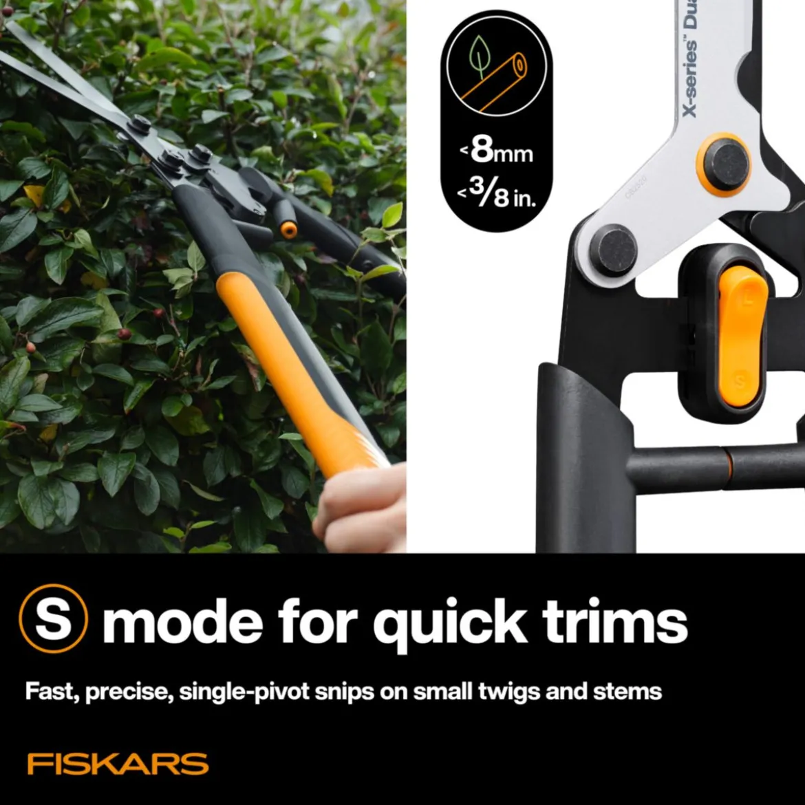 Fiskars Heckenschere X-Series Dual Action HSX96