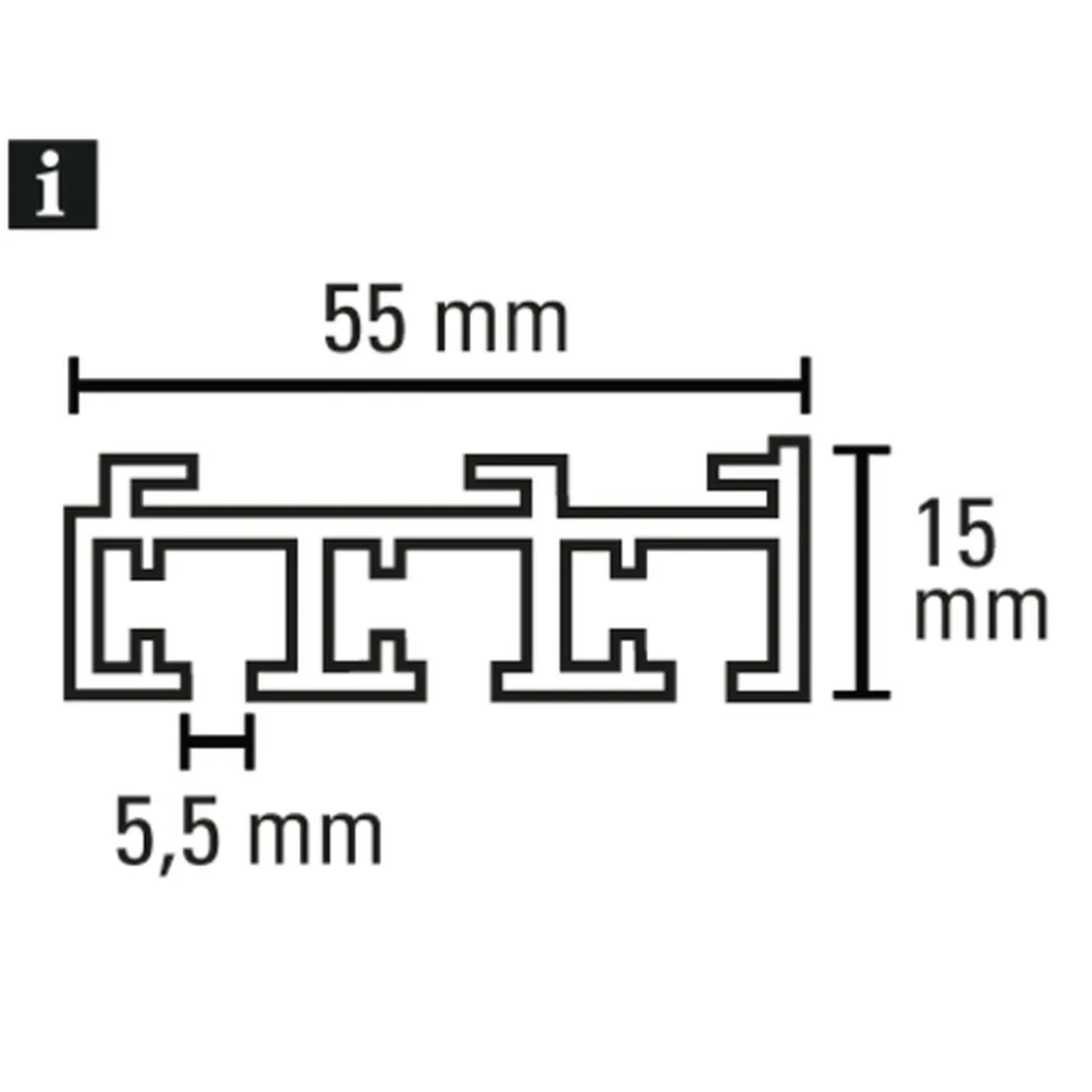 Flächenvorh-Sch. 3lfg Atlanta alu 210cm