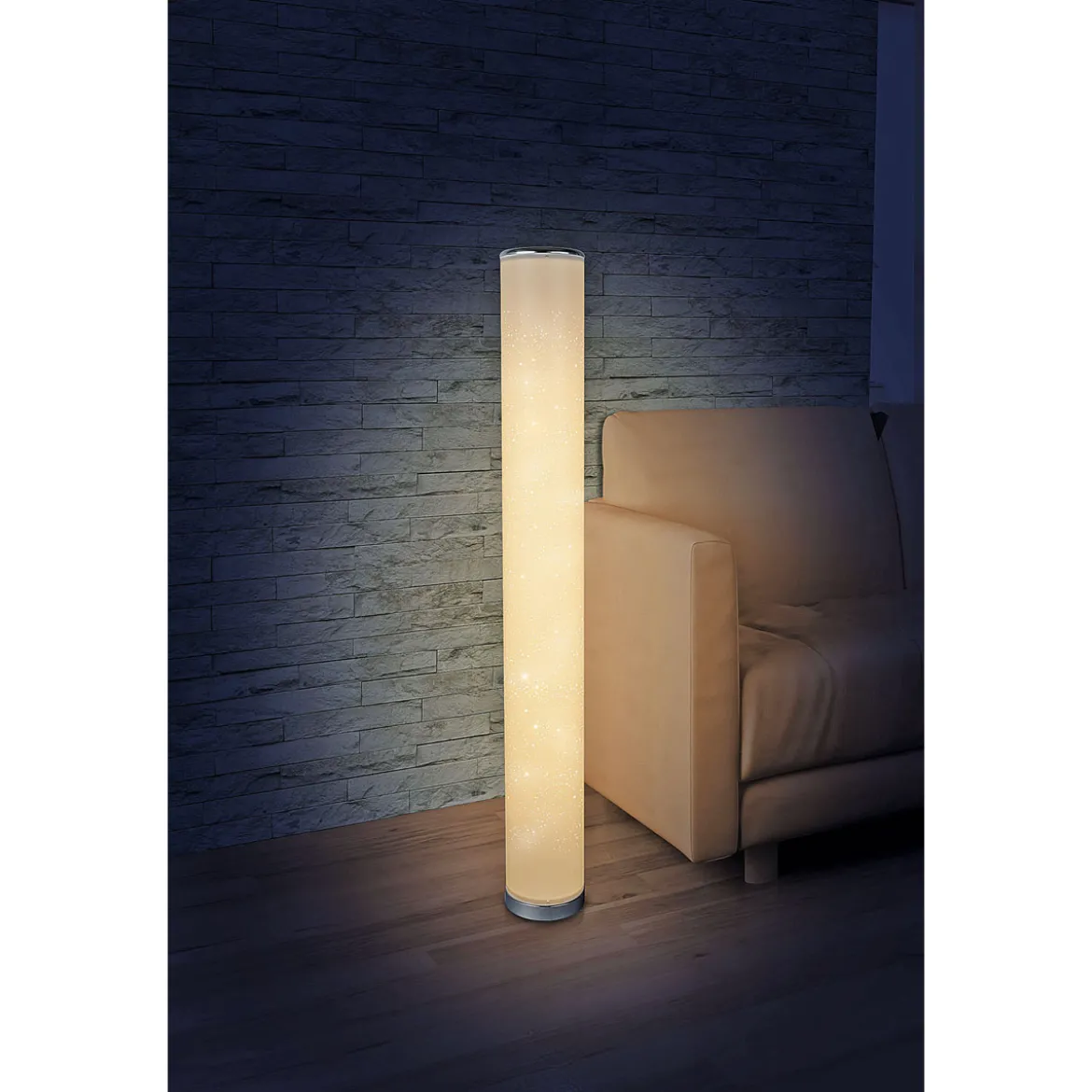 Flector LED-Stehleuchte Starlight mit Glitzereffekt weiß