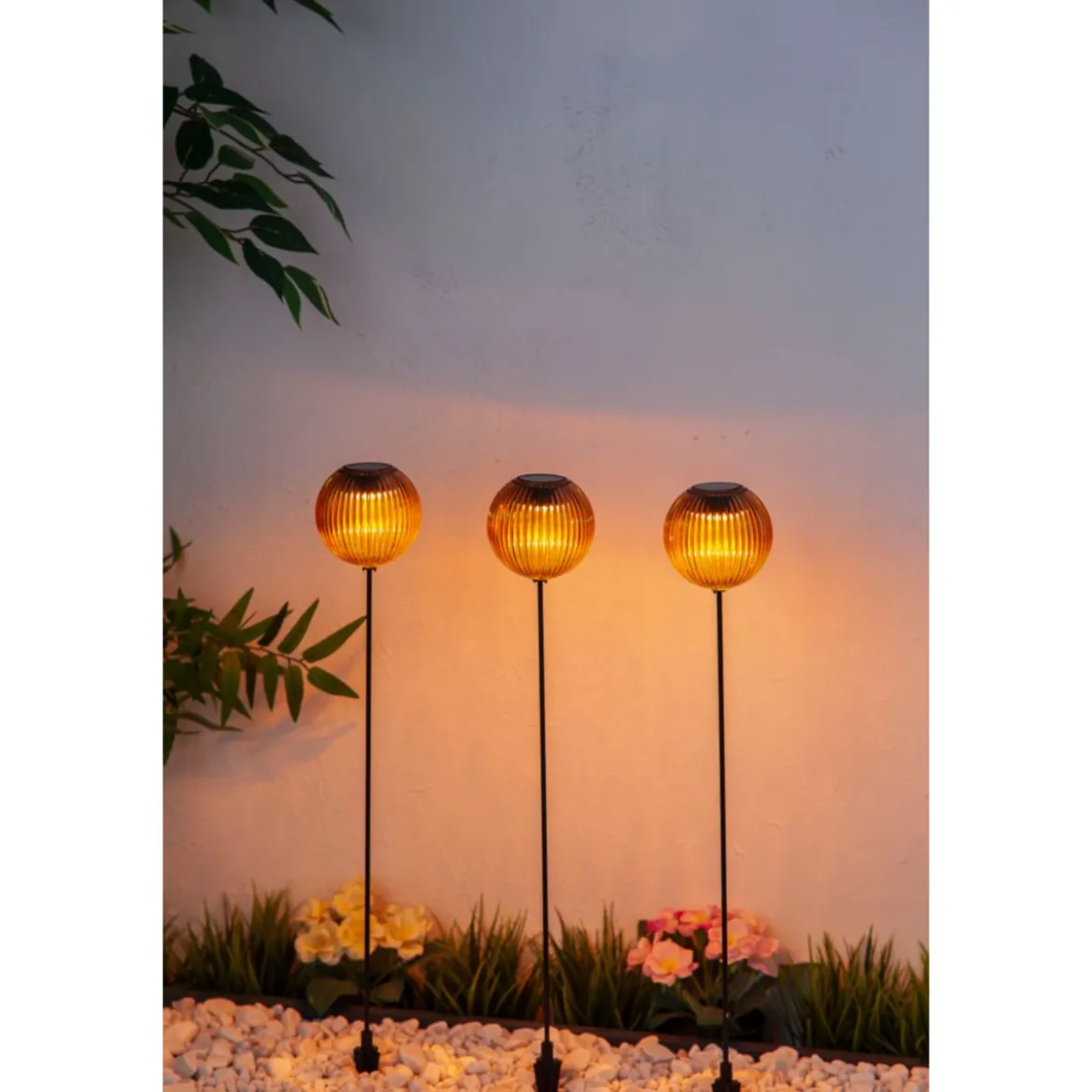 Flector Solarspieß 3er-Set Amber