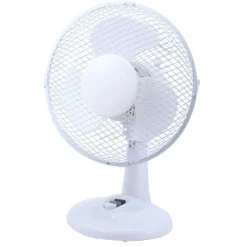 Flector Technik Tischventilator Jupiter Durchmesser 23 cm weiß