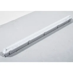 Flector Feuchtraum-Langfeldleuchte silber 127 cm