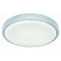 Flector LED-Deckenleuchte Clarice mit Kristallrand