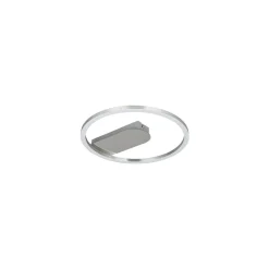 Flector LED-Deckenleuchte Grace 13W gebuerstet/Chrome 3000K