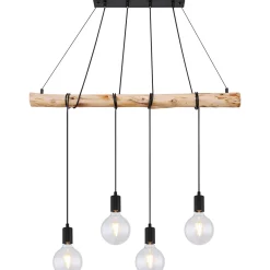 Flector Pendelleuchte Fleetwood mit Naturholz