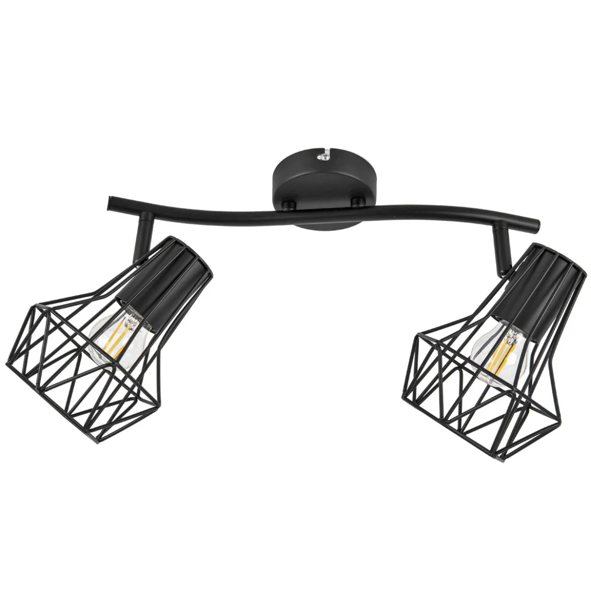 Flector Spotserie Tabea 2-flg schwarz 28,5 x 18 x 18 cm