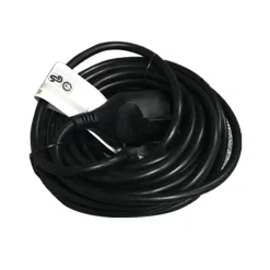 Flector Technik Schuko-Verlängerung schwarz 10 m