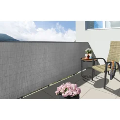 floraworld Sichtschutz premium+ beton 3,0x0,9 m