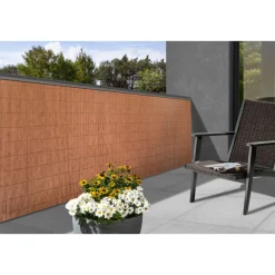 floraworld Sichtschutz premium+ hellbraun 3,0x0,9 m