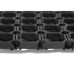 Fussmatte Gummiring 80x120cm offenschwarz