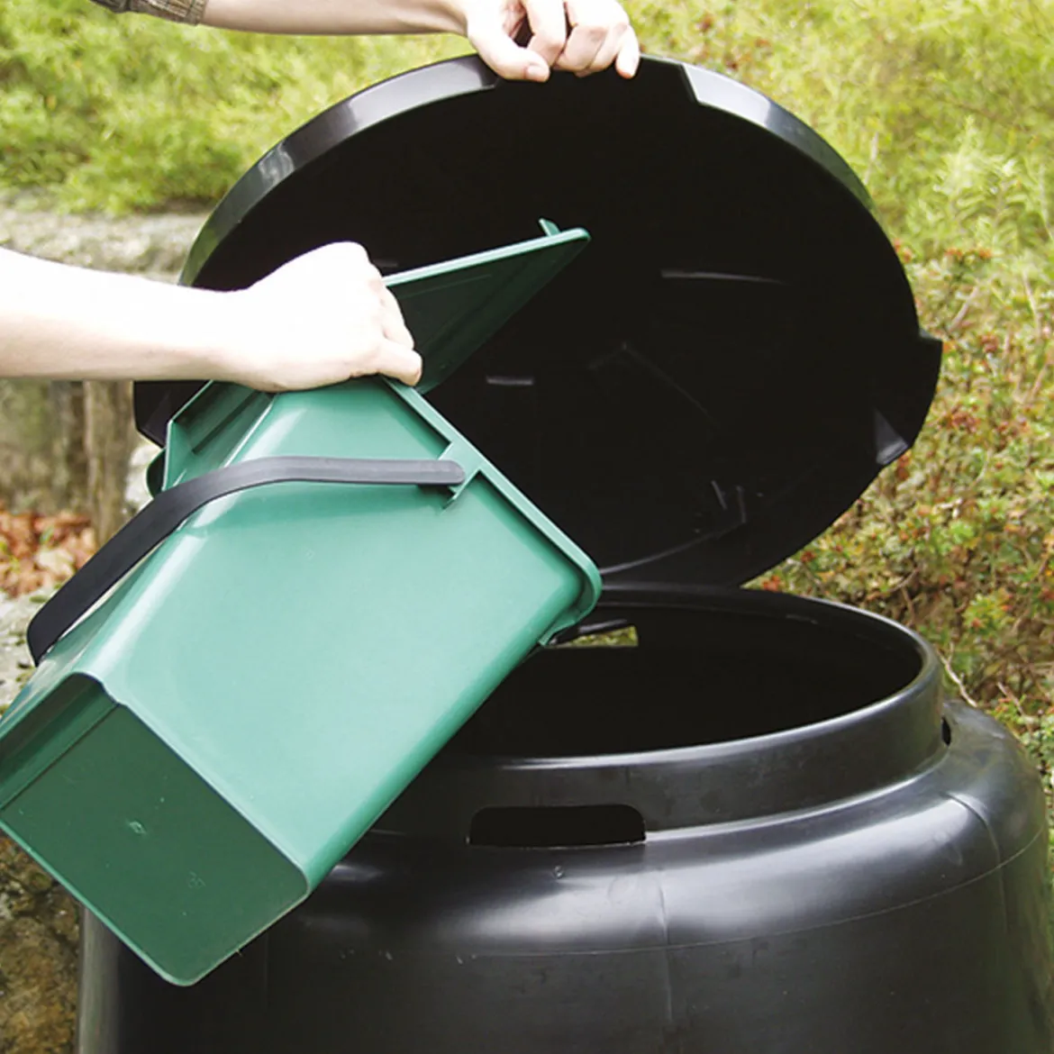 Garantia Abfalleimer für Bio-Müll 10 L grün