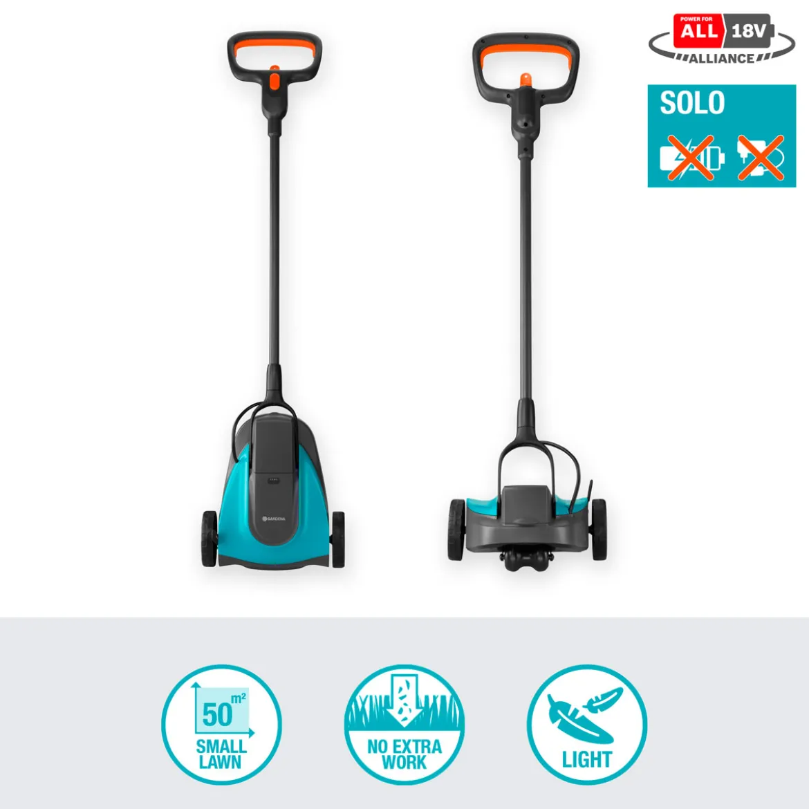 GardenaAkku-Rasenmäher Handy Mower 22/18V P4A Solo