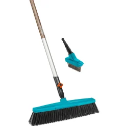 GardenaCombisystem-Set mit Besen und Fugenbuerste 3-teilig