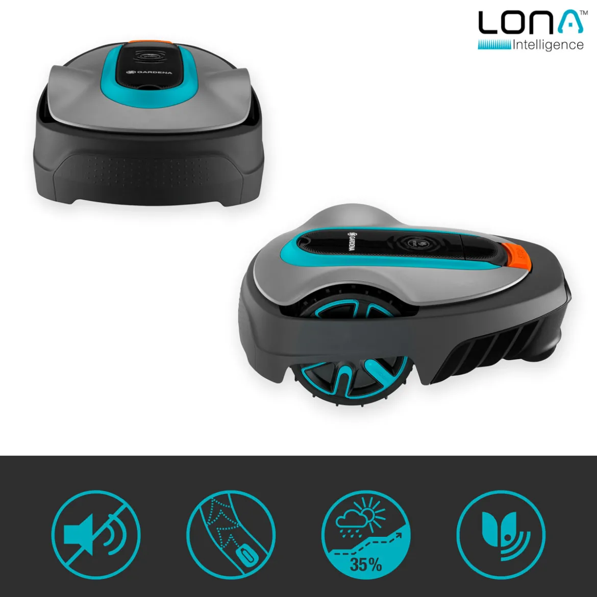 GardenaMähroboter smart Sileno city 600 Set