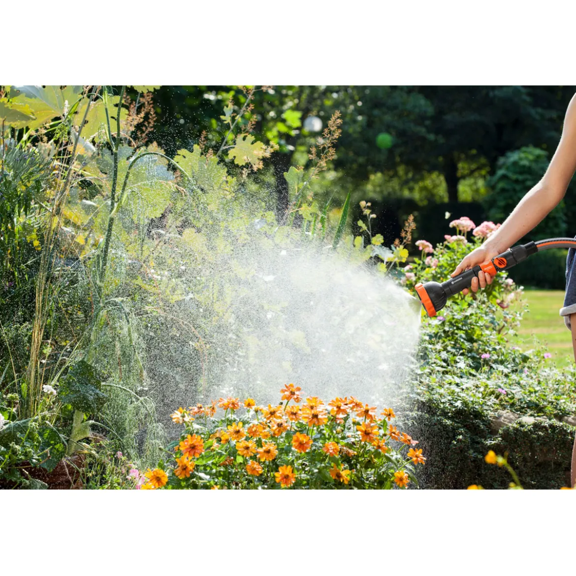 GardenaProfi-System-Spritz-Brause verpackt