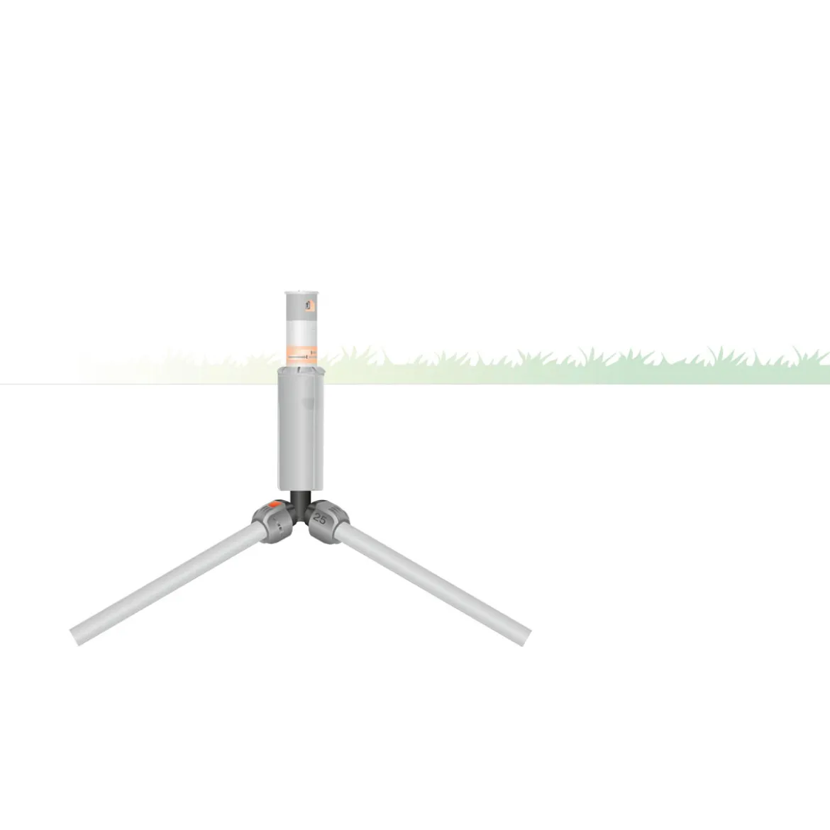 GardenaWinkelstück für Versenkregner S80 25 mm 1/2 Zoll