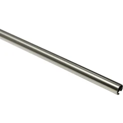 GardiniaGardinenstange Chicago mit Innenlauf Durchmesser 16 mm 160 cm Edelstahl-Optik