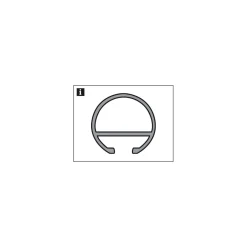 GardiniaGardinenstange Chicago mit Innenlauf Durchmesser 16 mm 240 cm weiß