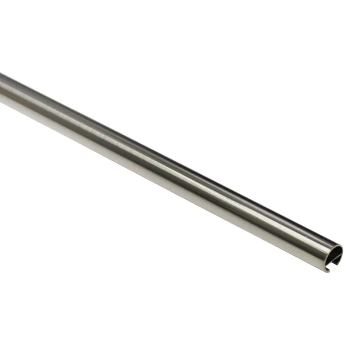 GardiniaGardinenstange Memphis mit Innenlauf Durchmesser 16 mm 160 cm Edelstahl-Optik