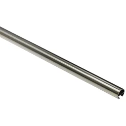 GardiniaGardinenstange Memphis mit Innenlauf Durchmesser 16 mm 200 cm Edelstahl-Optik