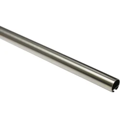 GardiniaGardinenstange Windsor mit Innenlauf Durchmesser 16 mm 200 cm Edelstahl-Optik