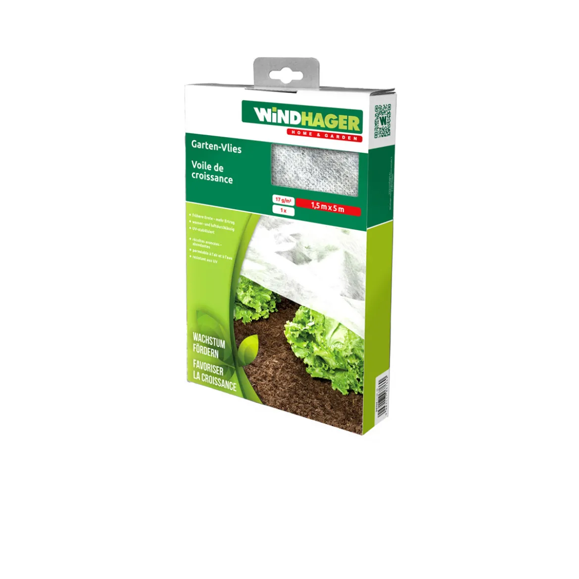 Garten-Vlies 5x1,5m weiss