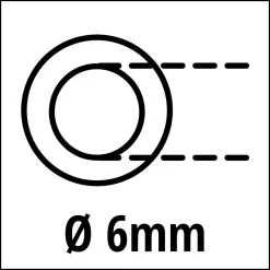 Gewebeschlauch 6 mm/10 m