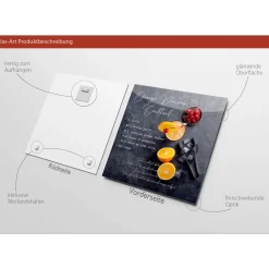 Glas-Art Orange 20 x 20 Glasbild